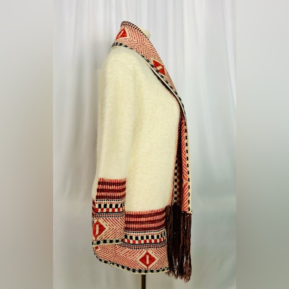 Maxsport Women's Long Cardigan Sweater Tribal or Aztec Pattern (681) - Picture 3 of 10